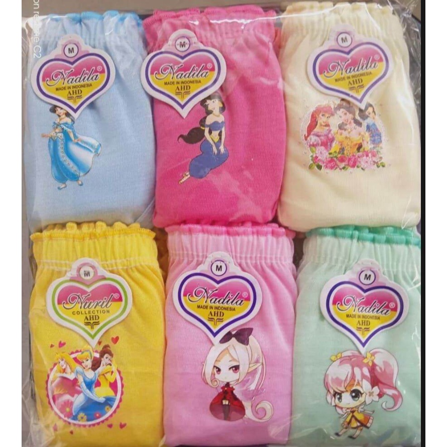 promo termurah..12 CD ANAK KARAKTER CELANA DALAM ANAK PEREMPUAN