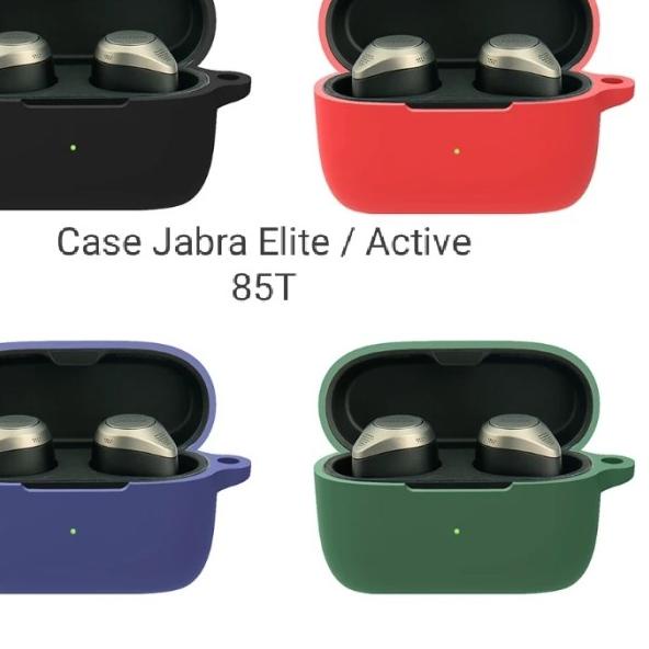 Case Casing Silicone Protective Jabra Elite / Active 85T + Carabiner - Biru
