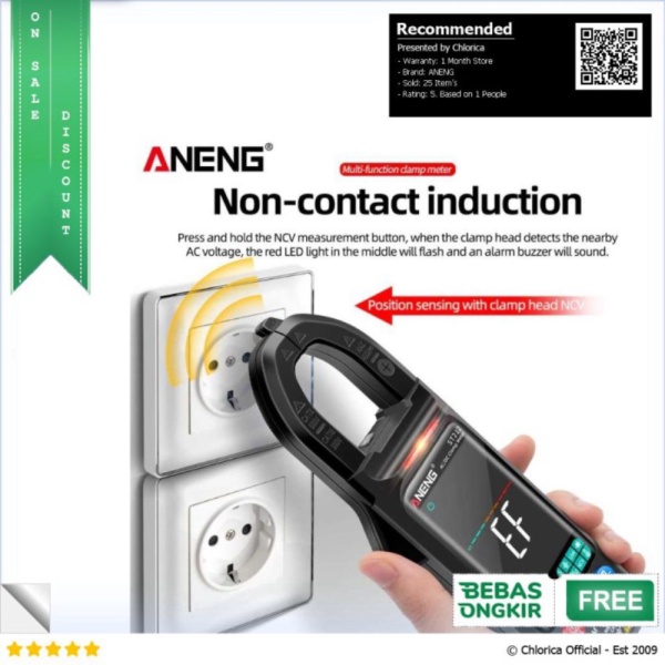 Dijual ANENG Digital Clamp Meter - ST212 - Hitam ANENG Limited