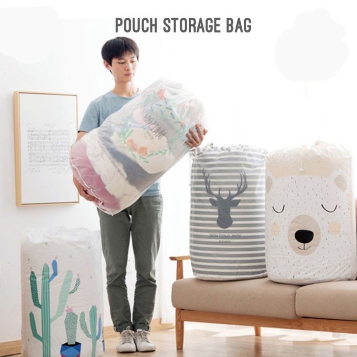 Tempat Penyimpanan Selimut Bedcover Pakaian Baju Jumbo
