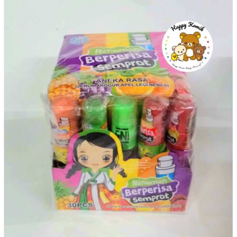 Permen Cemilan Snack Sirup Semprot Spray Aneka Rasa Buah (isi 30 pcs)