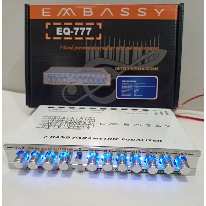preamp equalizer EMBASSY EQ 777 parametric 7band equalizer