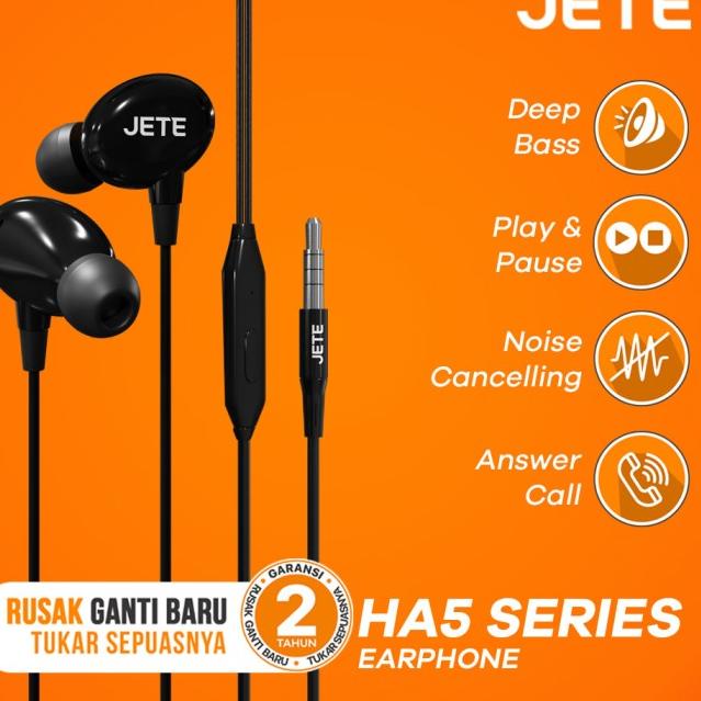Bundling Headset JETE HA5 + Headset JETE HA1 + Pouch