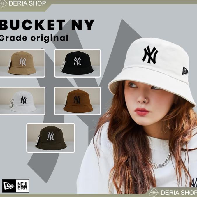 Topi / Bucket / UNISEX / Wanita / Cewe / Cewek / NY / New Era ORIGINAL