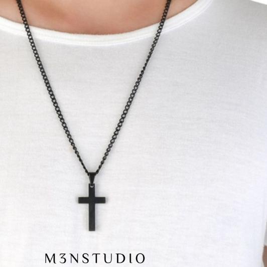 KALUNG SALIB PRIA KOREA / KALUNG LIONTIN SALIB / KALUNG PRIA / KALUNG - Emas