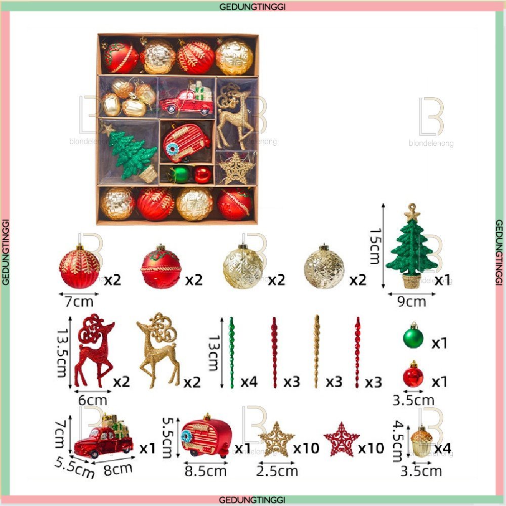 Hiasan Gantung Gantungan Dekorasi Dekor Aksesoris Asesoris Asesories Acessories Bola Slinger Boneka Lonceng Tanduk Rusa Raindeer Snowmen Snowman Topi Santa Claus Sinterklas Ornament Parcel Parsel Hampers Pohon Natal Merry Christmas Noelle Xmas Ornaments