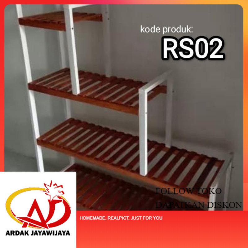RAK SUSUN SERBAGUNA KAYU / RAK SUSUN KAYU / RAK KAYU MINIMALIS / RAK DAPUR KAYU / RAK SEPATU KAYU / 