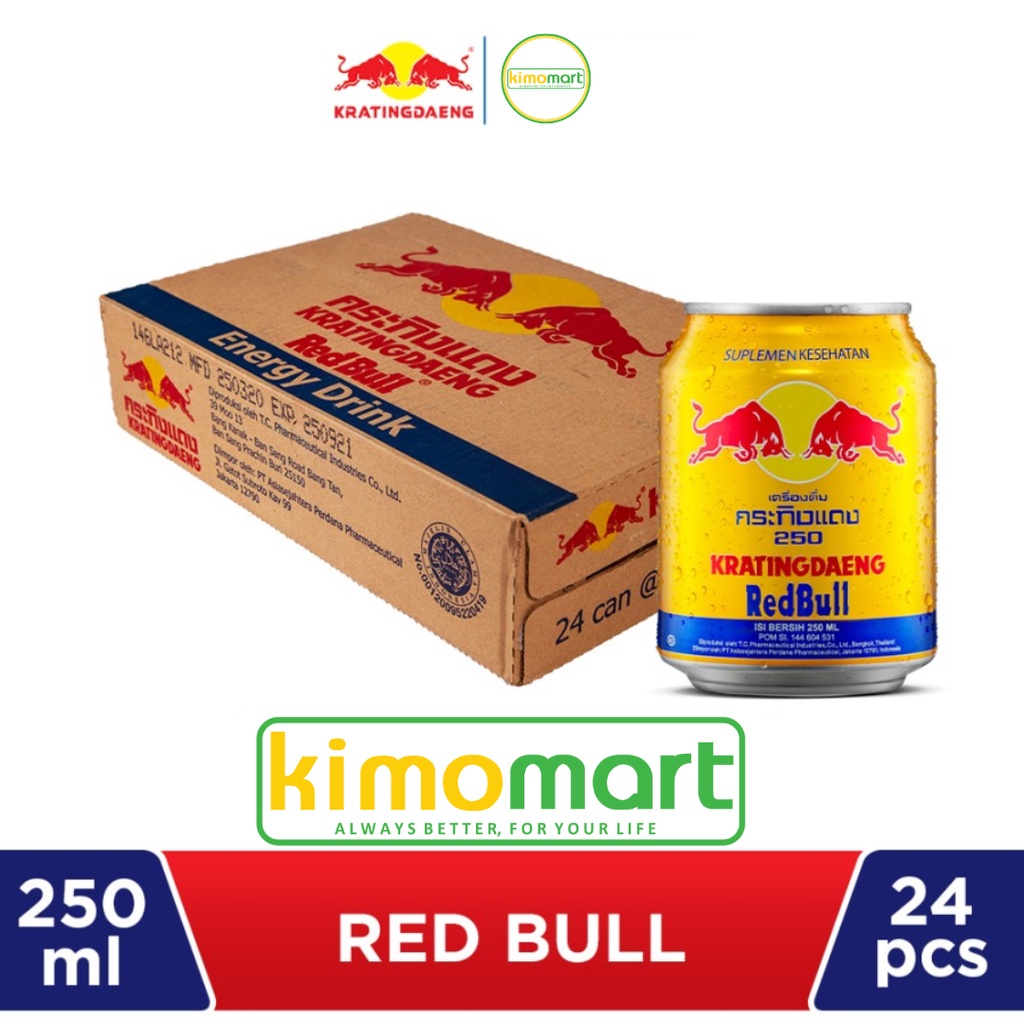 Jual Kimomart - 1 Karton Red Bull Minuman Energi Kaleng 250ml - 24pcs ...