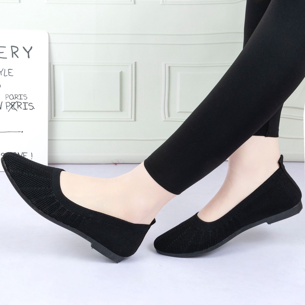Permata Sepatu Flat Shoes Wanita F26 Import  Premium Quality  Fliknit Shoes