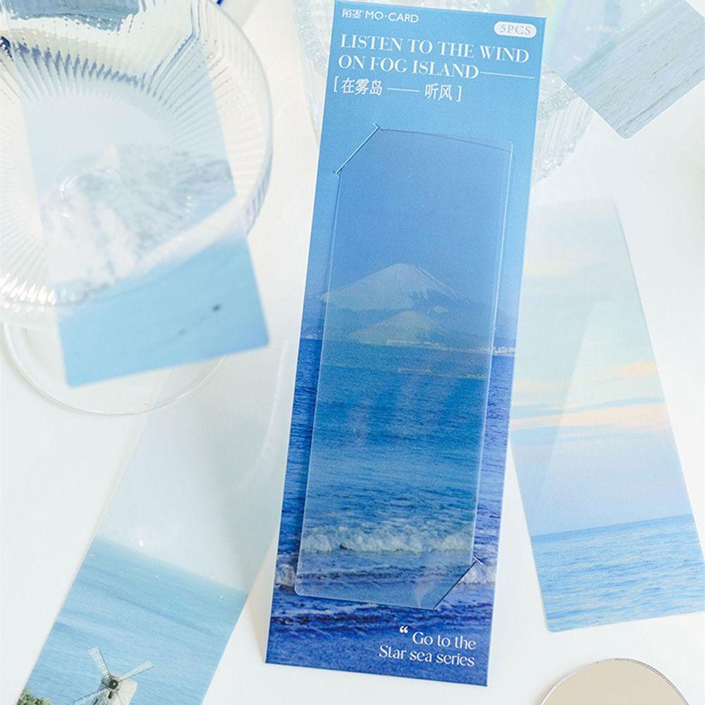 [Elegan] Bookmark Tembus Baca Aksesoris Hadiah Anak Note Marker Penanda Halaman Buku Holder Dekorasi Bookmark Aesthetics Bookmark To the Sea of Stars Series