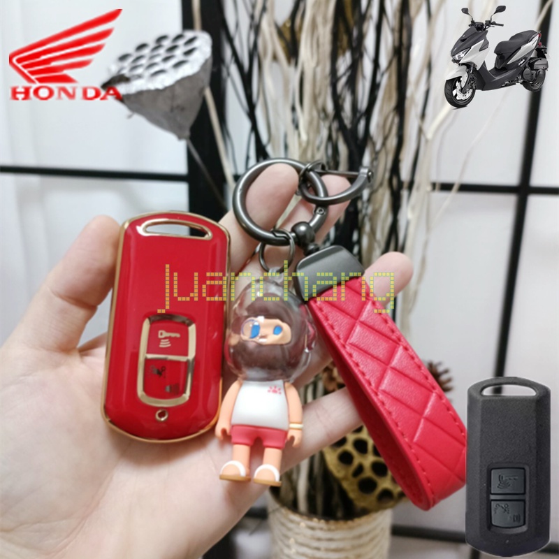 Case Remote Kunci Fob 2 Tombol TPU Untuk HONDA Scoopy 2022 Airblade 150 Klik 150 Vario 125 Vario 150PCX 150 PCX125 150i SH125 Skuter