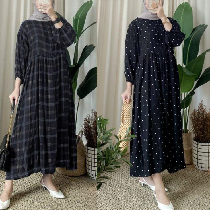 PROMO Midi Dress Wanita / Gamis Remaja  864