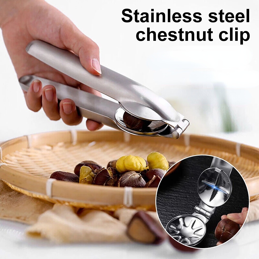 Tang Pembuka Kacang Kenari Bahan Stainless Steel Anti Slip