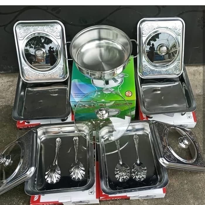 set prasmanan stainless