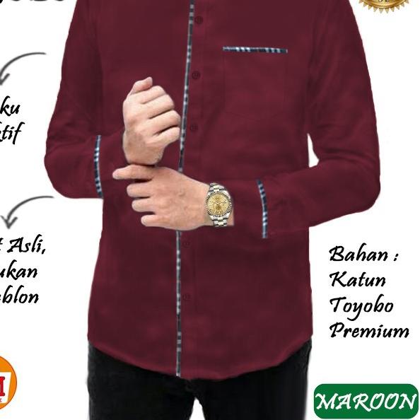 LM 22545-22551 Baju Koko Pria Lengan Panjang TOYOBO MICRO - Coksu Micro, M