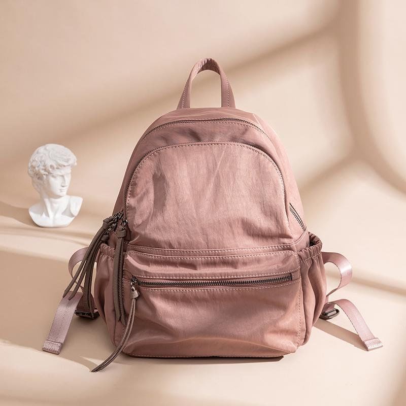 tas sekolah pria  ransel nilon ransel premium kain kanvas premium sera ransel wanita 2023 baru versi Korea dari pasang liar Oxford kain ransel fashion kasual tas travel berkapasitas besar