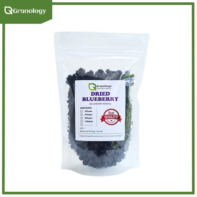 Dried Blueberry / Blueberry Kering (500 gram) by Granology