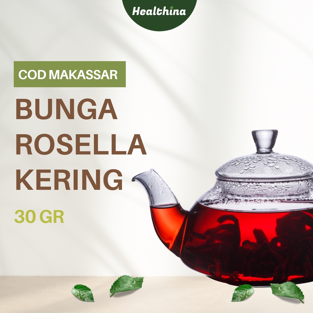 

COD Makassar Bunga Rosella Kering 50 gr | Teh Merah Herbal Premium