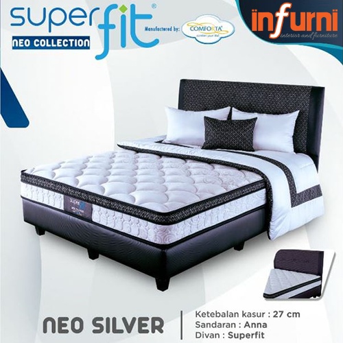SPRINGBED KASUR COMFORTA SUPERFIT NEO SILVER