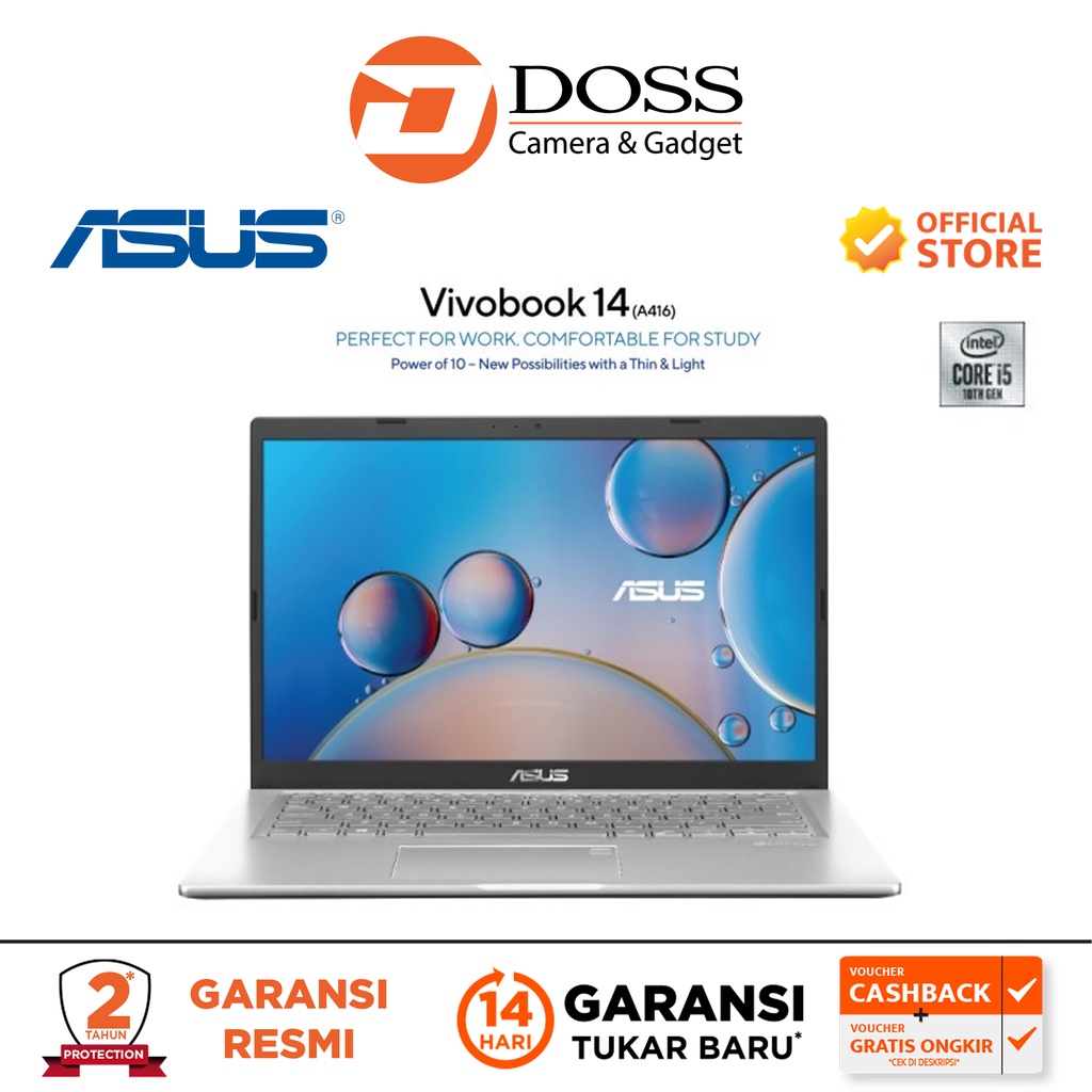 ASUS VivoBook 14 A416JAO-VIPS552-8 8GB RAM 512GB SSD - Silver