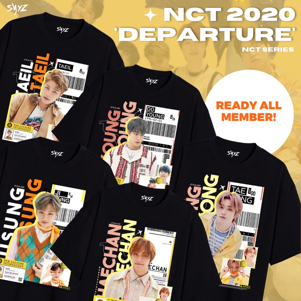 [ READY ] Kaos NCT 2020 'Resonance Part 2'  - Departure Ver |  Jisung | Taeyong | Doyoung | Haechan 