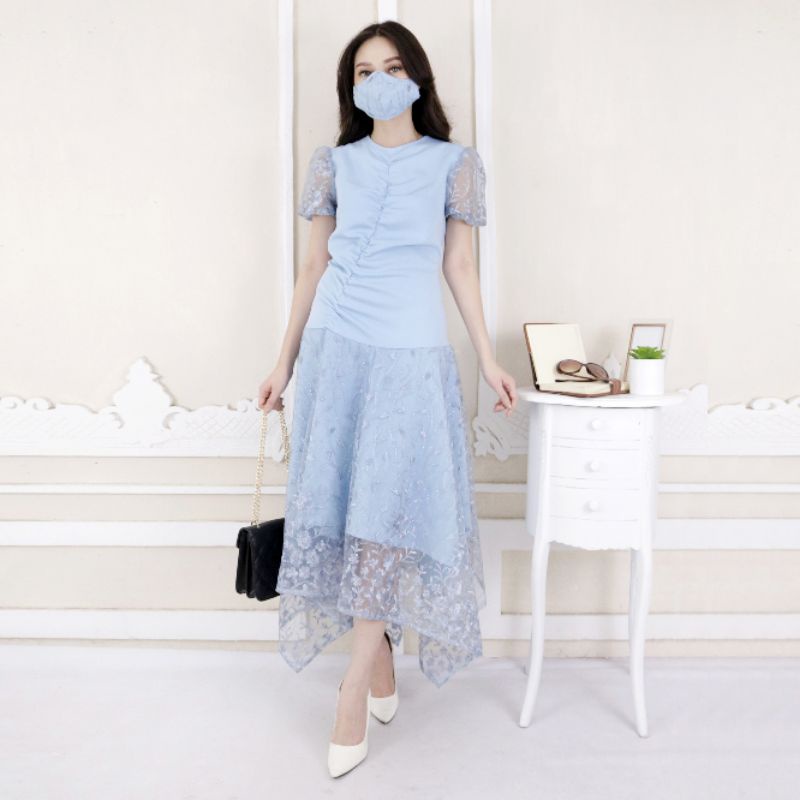 ElegantPGMTA IVONA Dress Tille Bordir Mewah ELG8619 - ALLSIZE