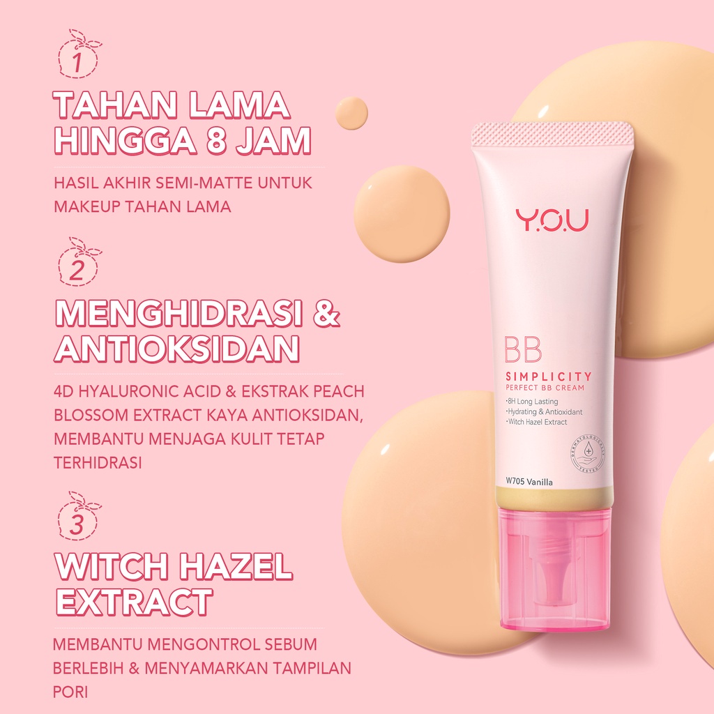 YOU BB Cream - The Simplicity Perfect Glow 25ml / Colorland Painting Filter 20ml Original BPOM