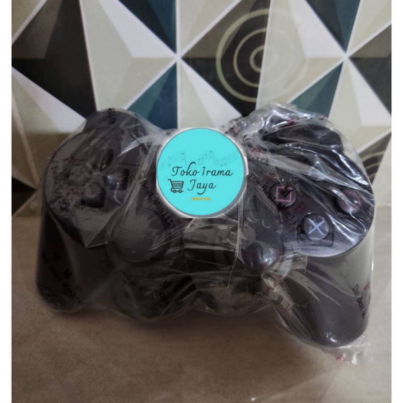Stik Playstation 2 Hitam Getar/stik PS 2/stik PS murah/alat pengendali main PS