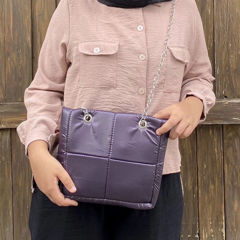 Asfour - Hyuna Puffy Bag - Tas Puff Lucu Pillow Selempang Rantai MOMO BAG | Puffy Bag | Tas Selempang Tas Wanita Terbaru Tas Bahu | premium