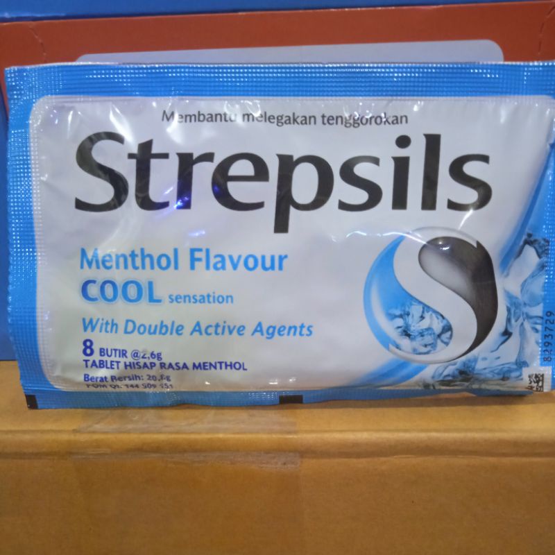 Stepsils 8 Butir @2,6g /6 Butir @2,6gTablet Hisab/pelega Tenggoroka n/Permen