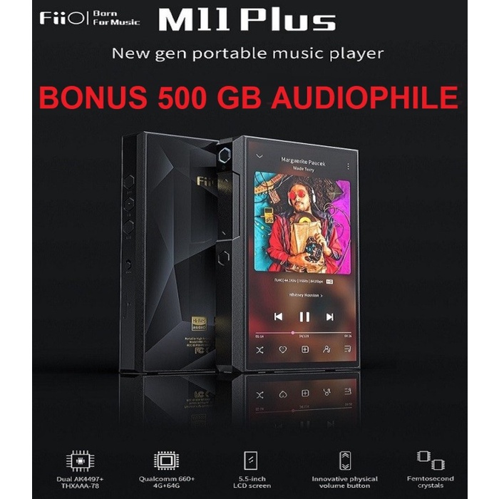 {AbdiStore} FIIO M11 PLUS ESS / M 11 PLUS bonus 500gb audiophile Limited