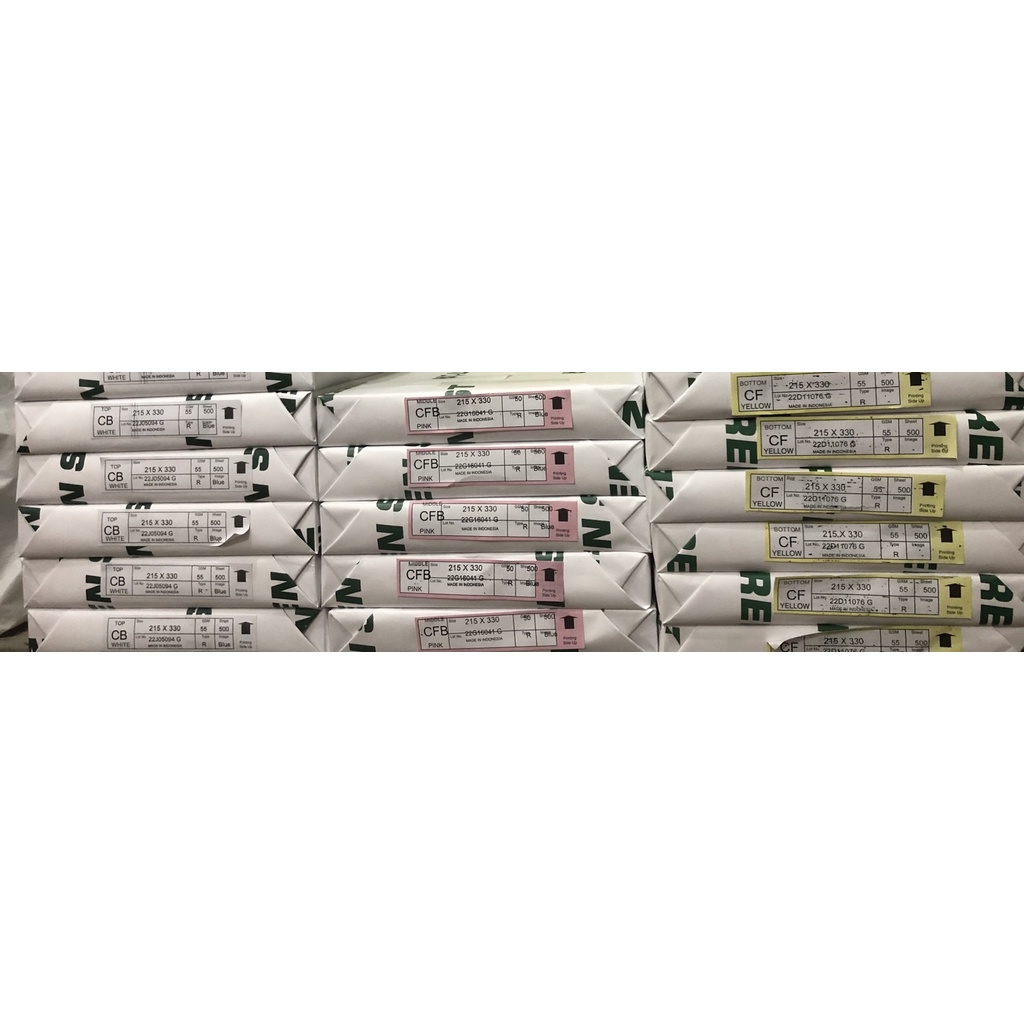 

Kertas NCR F4 Carbonless Paper (GREEN STAR) *harga per 1 rim*