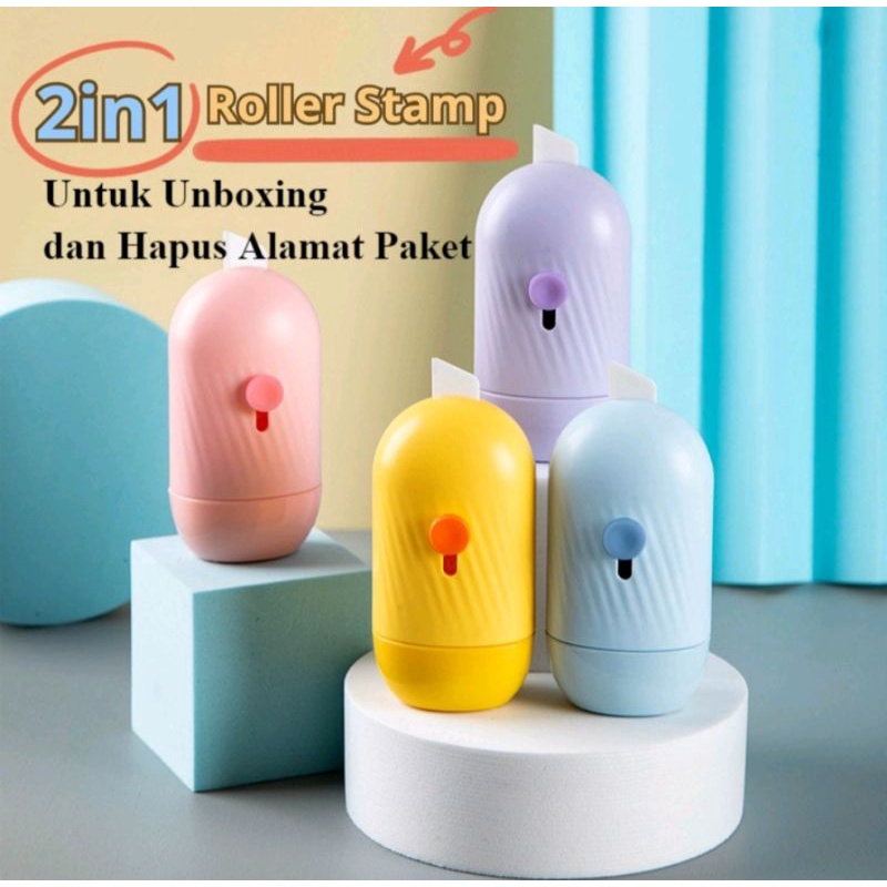 

stamp roller cutter 2 in 1 alat penghapus unboxing