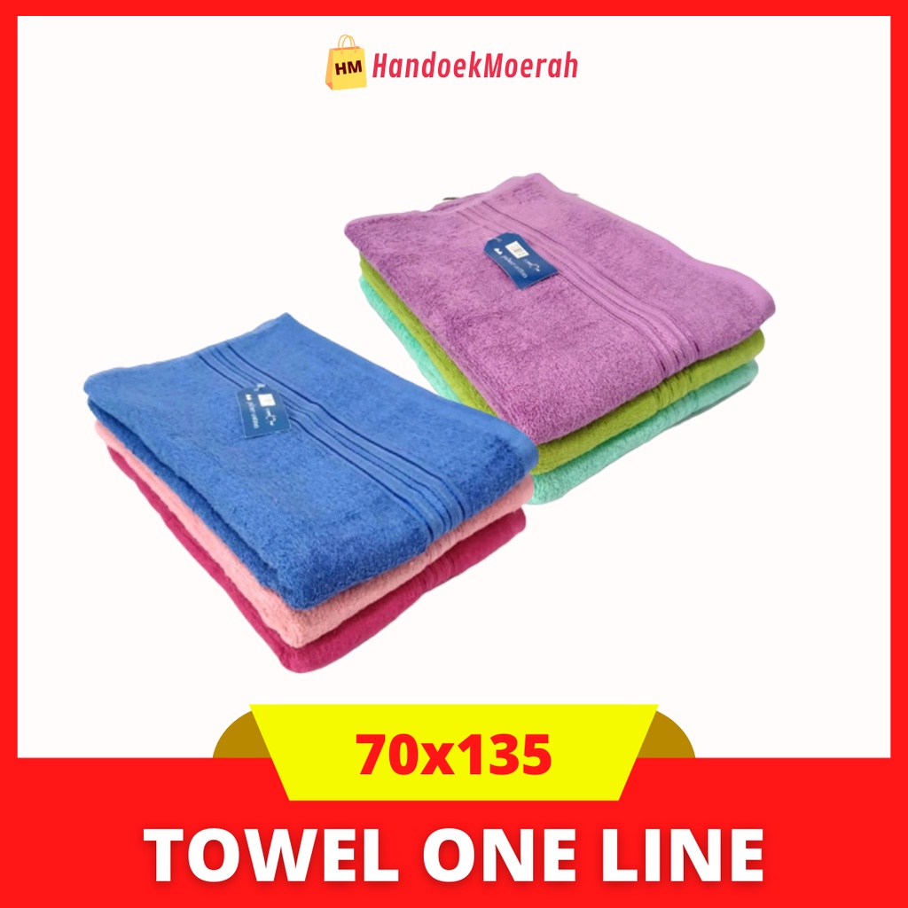 Handuk Mandi Dewasa Towel One Motif Line 70x135