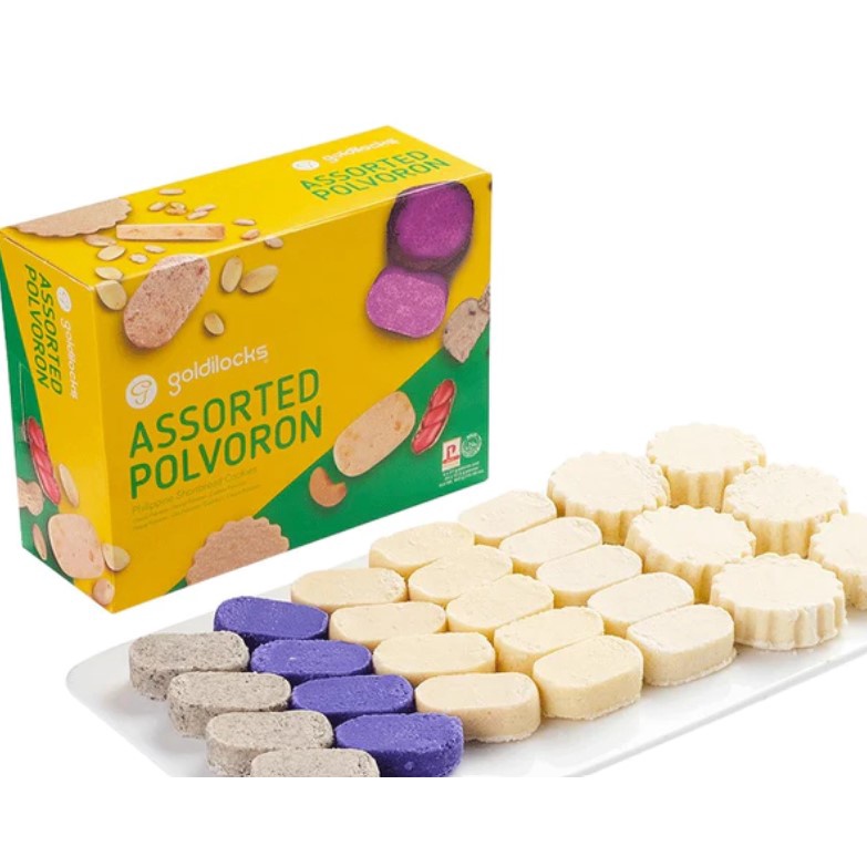 

Goldilocks Polvoron Assorted Original Filipina Isi 24pcs x 12g Ukuran besar 462g Cemilan Halal Philippines