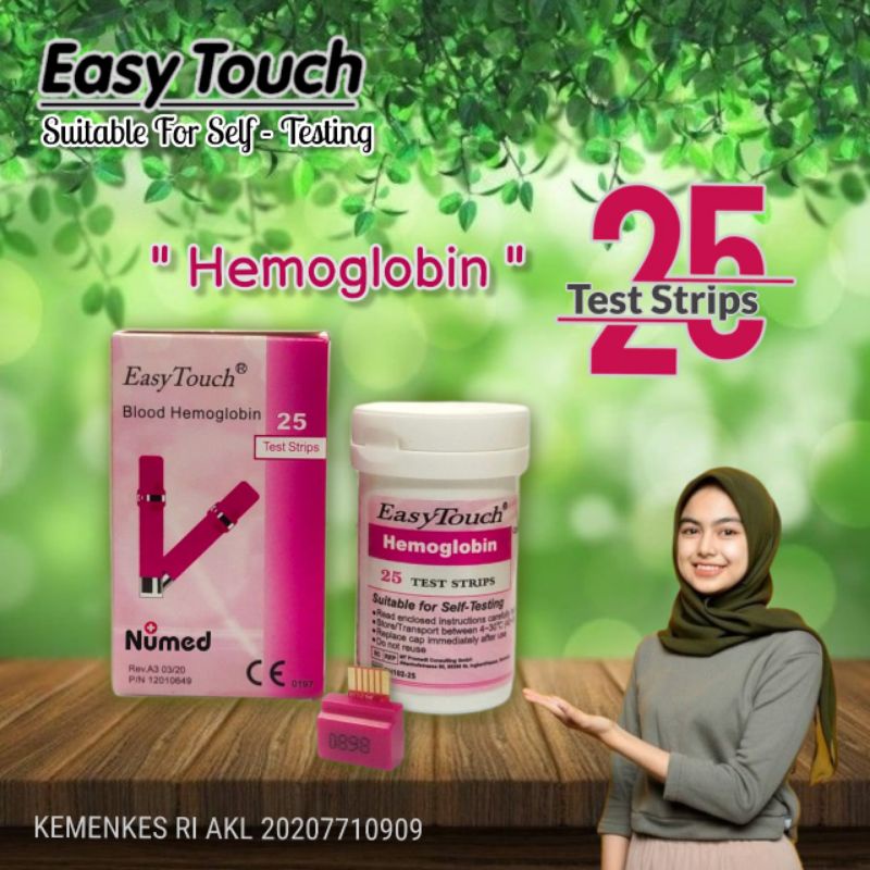 Refill Strip Hemaglobin Easy Touch Original isi 25