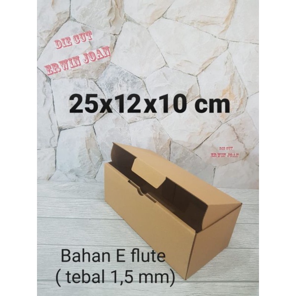 

Kardus Box uk 25x12x10 cm Kotak Karton Diecut