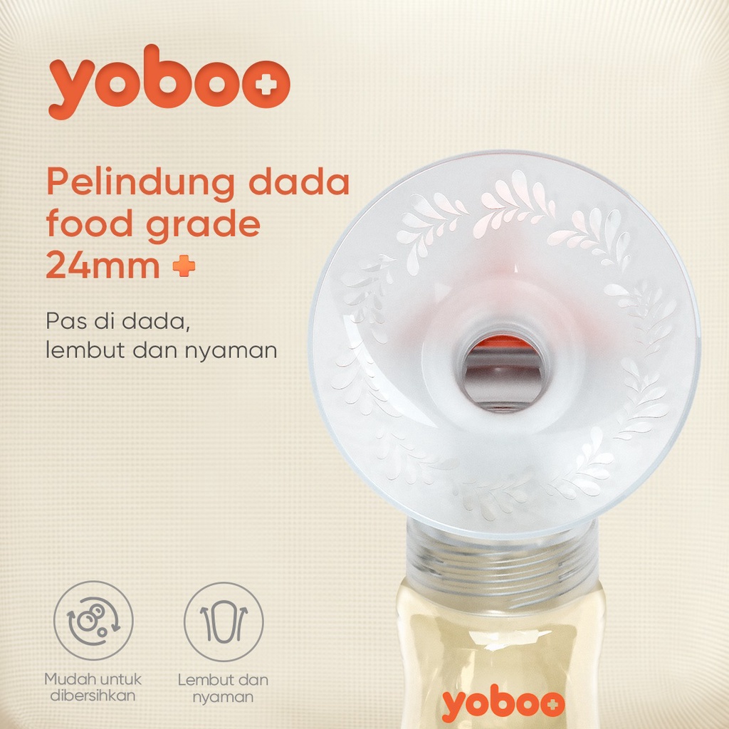 [Baby Friendly] YB-0003 Yoboo Alat Pompa Asi Elektrik Otomatis GANDA/ Double Handy Electric Breast Pump BPA Free