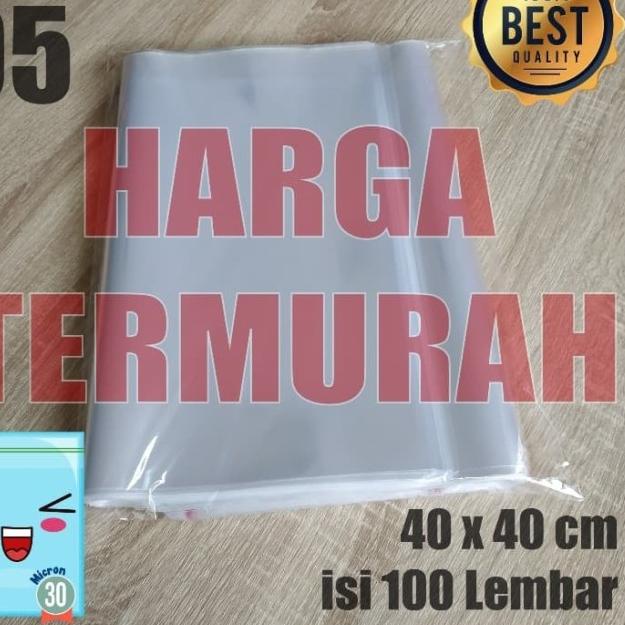 

40X40 CM PLASTIK OPP SEAL TEBAL 30 MICRON (0,5) PLASTIK TEBAL