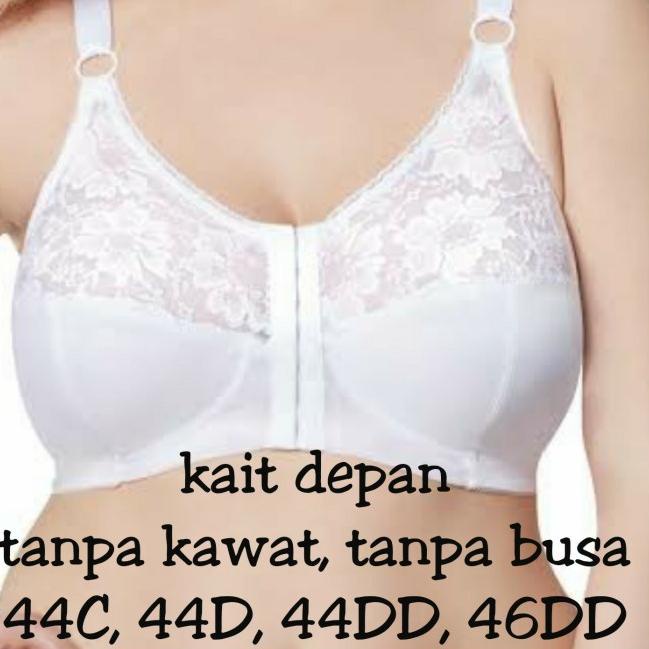 bra big size export jumbo murah bukaan kait depan 38 40 42 44 46 48 50 - 44D