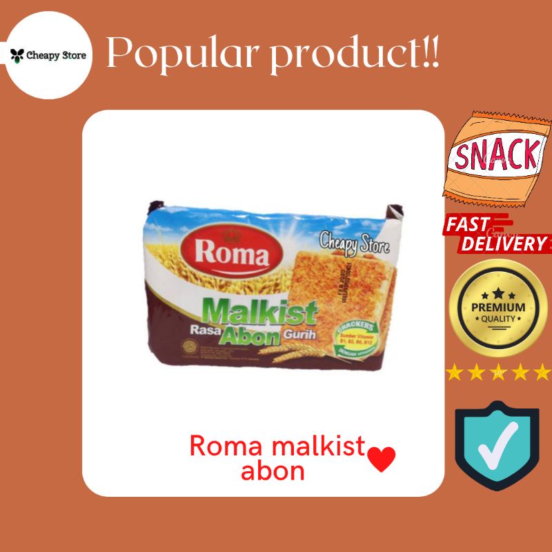 

Roma Malkist Abon / Coklat