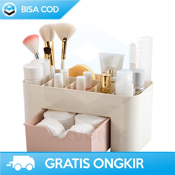 ORGANIZER KOSMETIK KOTAK PENYIMPANAN SKIN CARE RAK MAKE UP PLASTIK PP