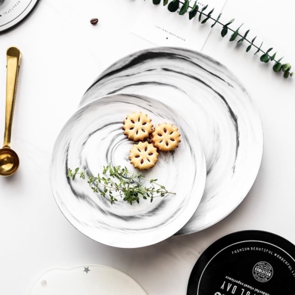 

Dijual Marble Dining Plate / Ceramic Marble Plate / Piring Marble Keramik Diskon