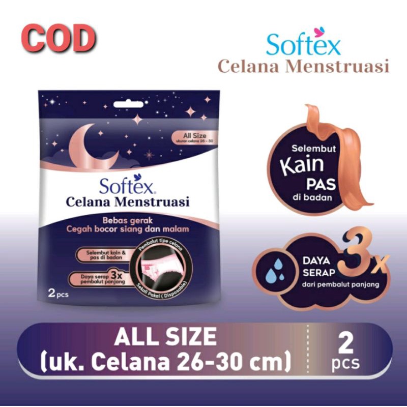 CELANA MENSTRUASI 2 PCS UKURAN ALL SIZE