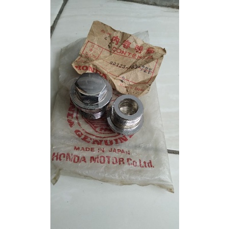 Baut tutup as shock shockbreaker shok skok depan Honda gl100 gl125 gl 100 gl 125 Original japan