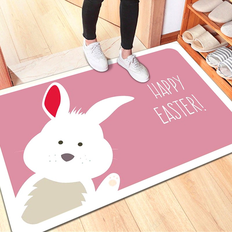 ☀ Sunly ☀ KKP002 SS Keset Kaki ( Kemasan Plastik ) Anti Slip 15 Motif Lucu Lucu Cute 40x60CM Bahan Polyester Alas Lantai Keset Kamar Mandi