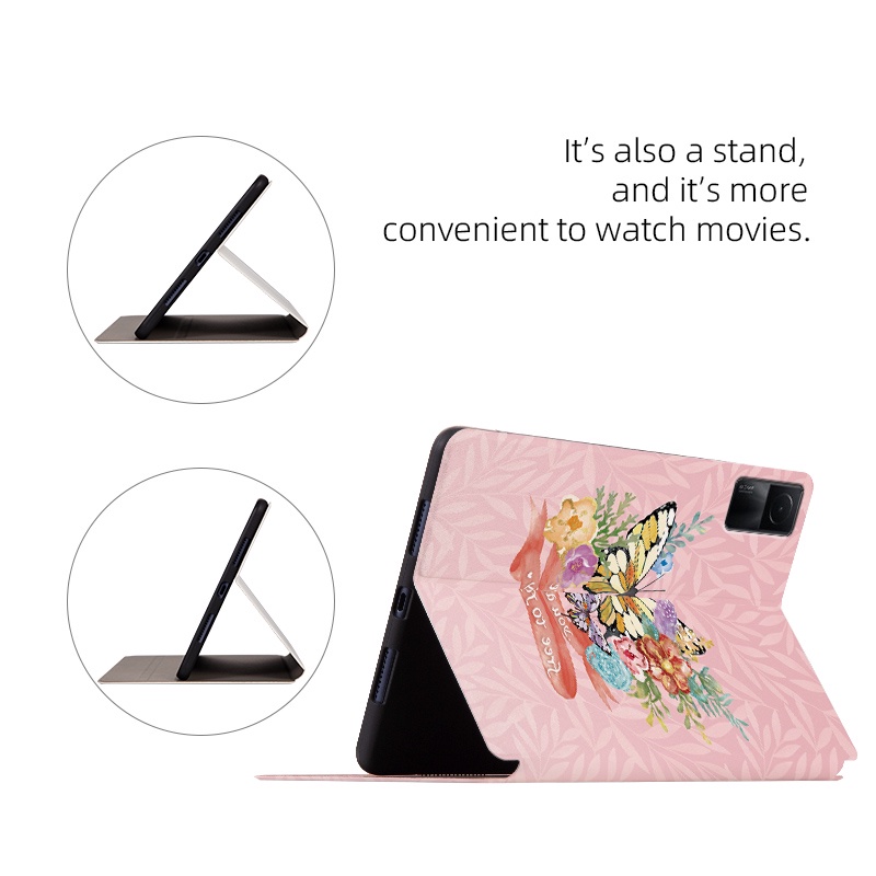 Casing Flipcase Xiaomi Redmi Pad (2022) 10.61 &quot;VHU4254IN 5G Bahan Kulit Motif Kupu-Kupu Butterfly