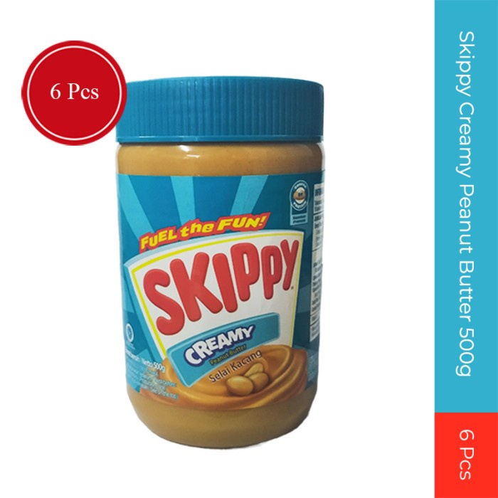 

SKIPPY CREAMY PEANUT BUTTER 500GR BUNDLE 6PCS