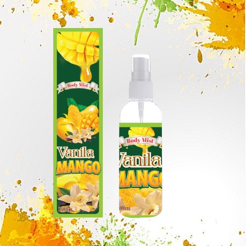 Kanzo - Parfum Body Mist Vanilla Mango 100ml Premium / Body Mist Vanilla Mango 100ml Best Seller / Parfum Mangga Vanilla 100ml