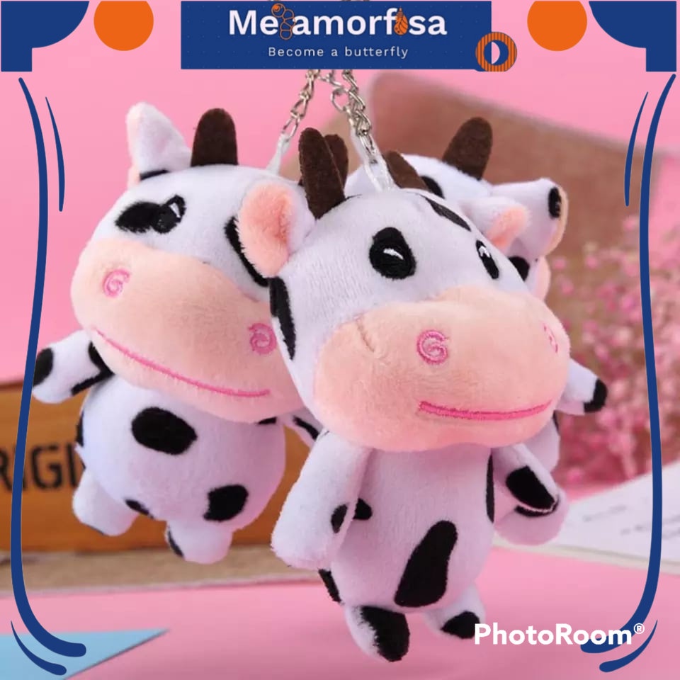 Metamorfosa BONEKA SAPI - Gantungan Aksesoris Tas Ransel Selempang Slingbag ToteBag Wanita Murah Luc